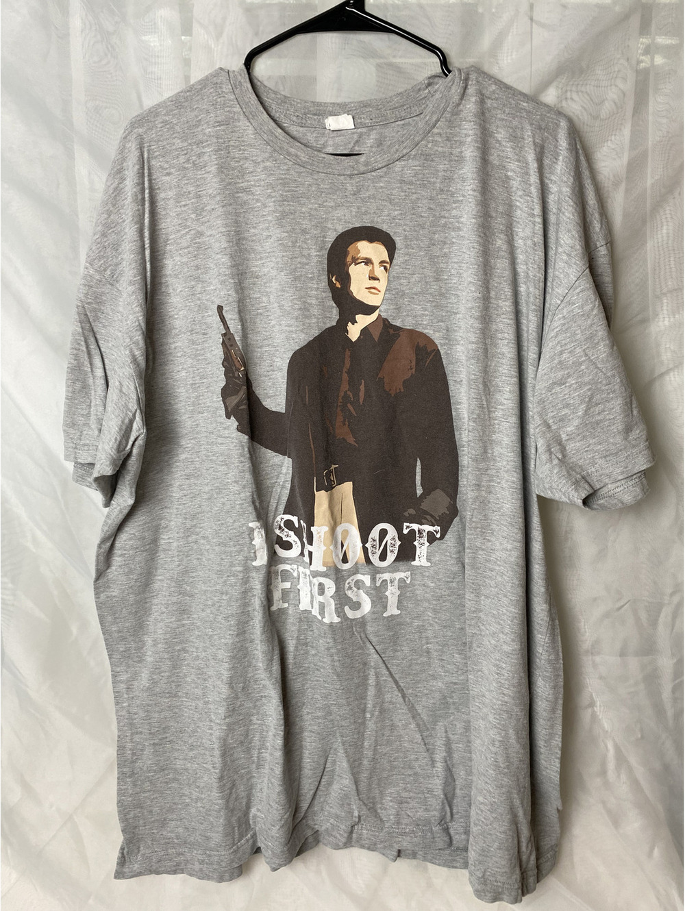 Firefly TV Show I Shoot First graphic shirt gray Big & Tall